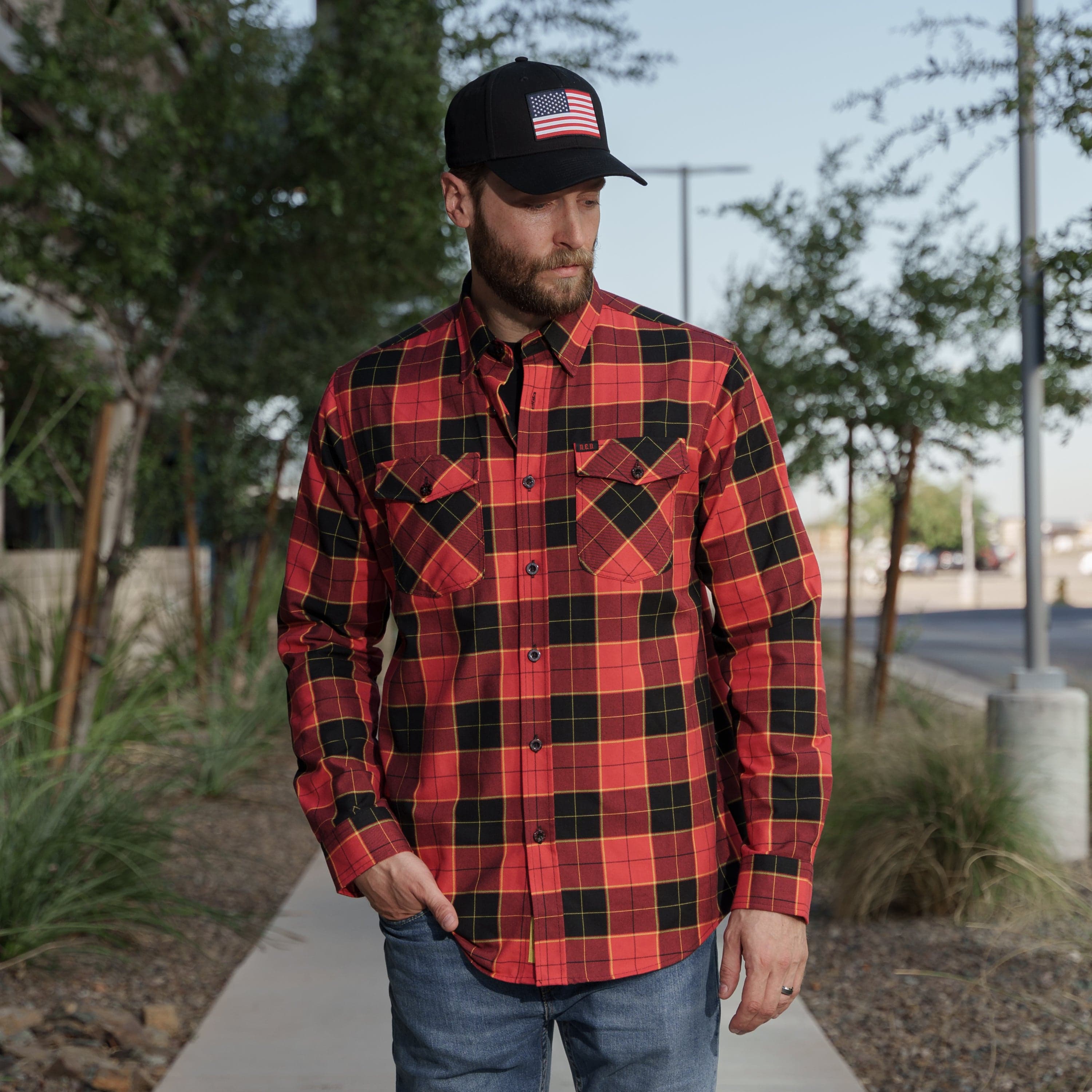 R Flannels R.E.D. Flannel – Live Bearded