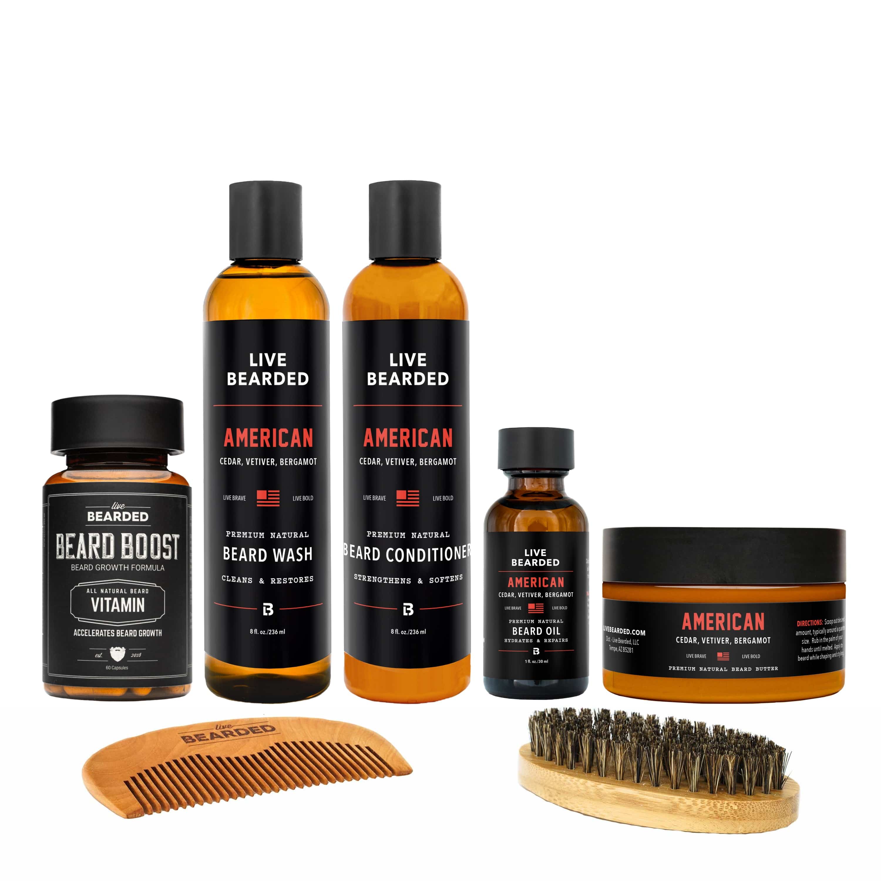 Beard Color Kit Premium Beard Kits and Bundles: Complete Care for Your Beard | Live Bearded