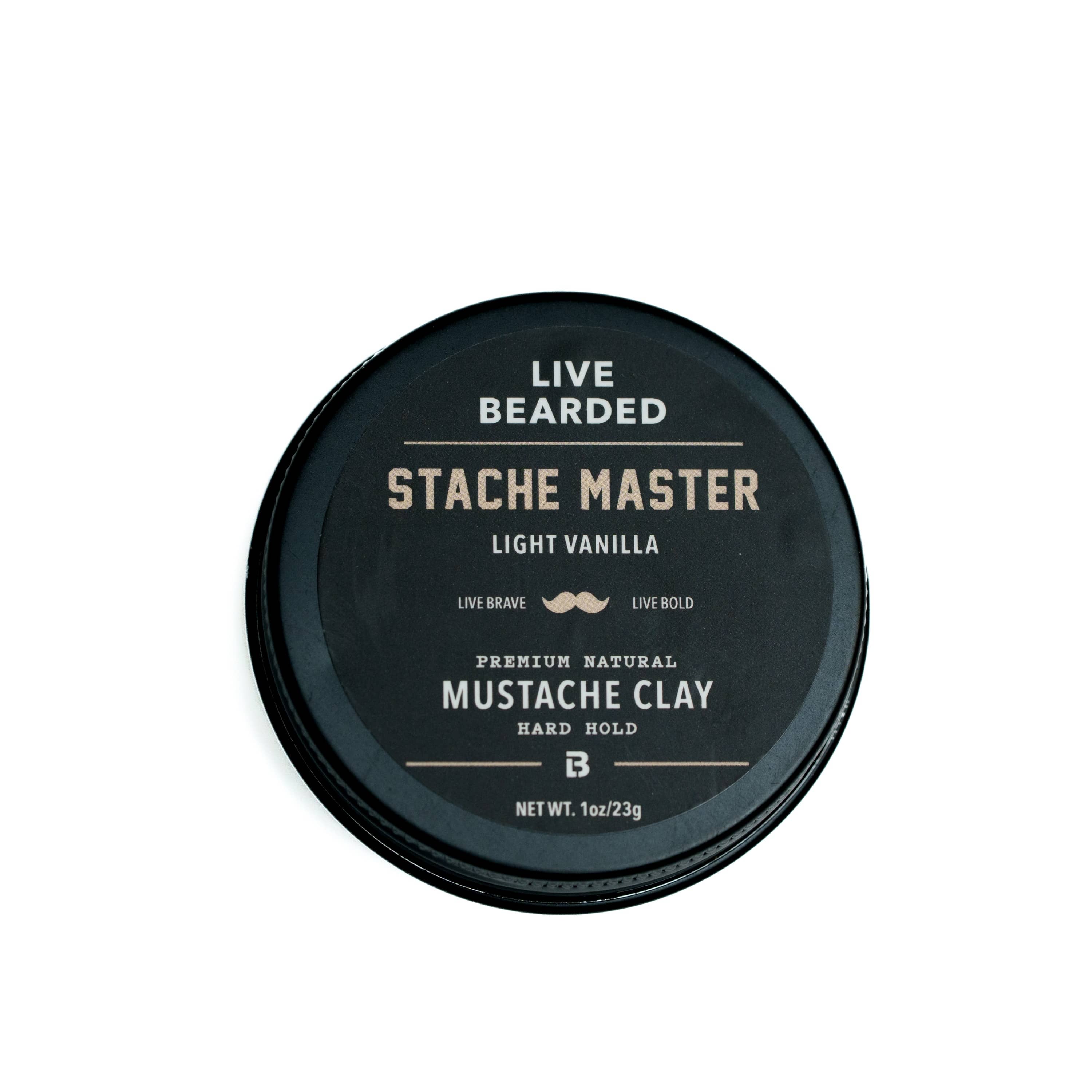 Stache Master Hard Hold Mustache Clay – Live Bearded